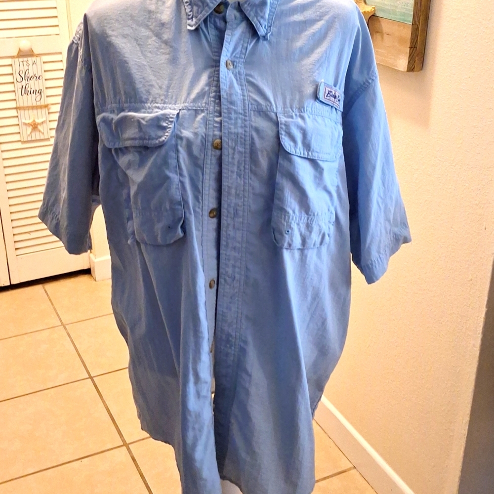 Bimini Bay LG Lt blue short sleeve